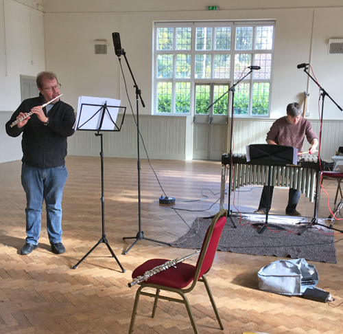 Flautist Luke Strevens and percussionist Jonny Raper
